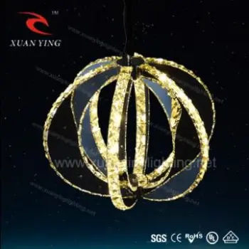 K9 Crystal Stainless steel LED Pendant lamp for home decoration