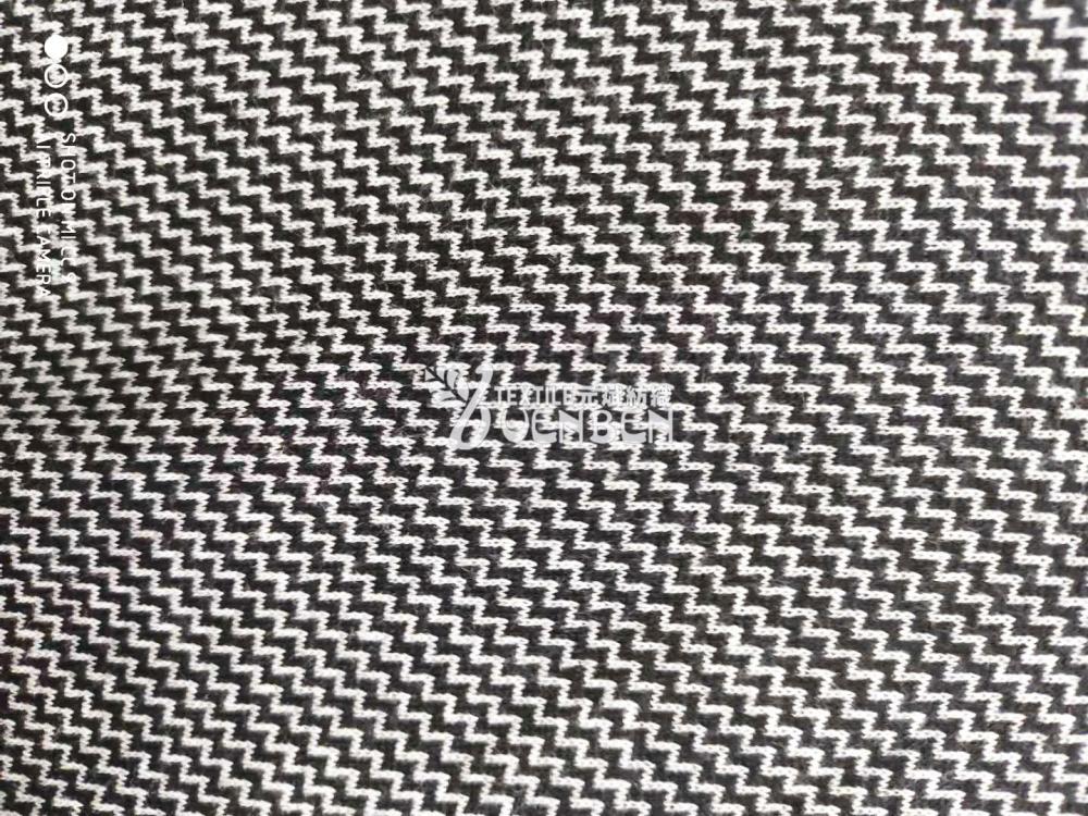 65%Poly 35%Cotton Jacquard Fabric Short Sleeve