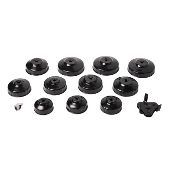 13 Pcs Cap Oil Filter Removal Socket Wrench Tool Kit for Toyota Honda Mazda