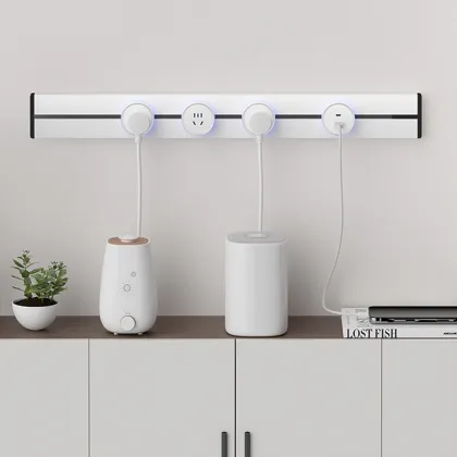 Eu Wall Tabletop Electric Track Socket with Removable Multi-Standard Power Outlet Rail System