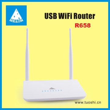 OpenWrt wireless router MTK7620N chipset 300Mbps double 5dbi omni antennas Melon R658