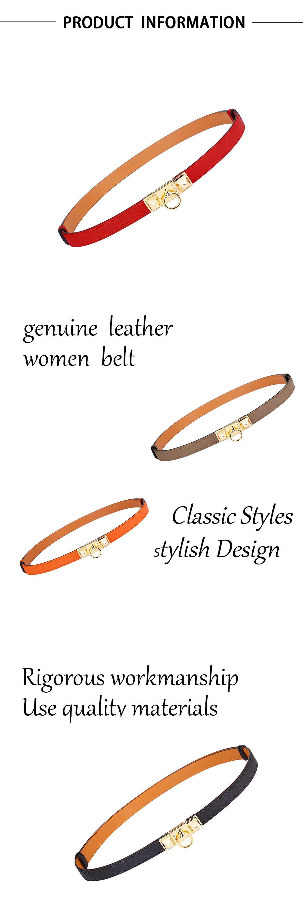Genuine Leather Women Belt