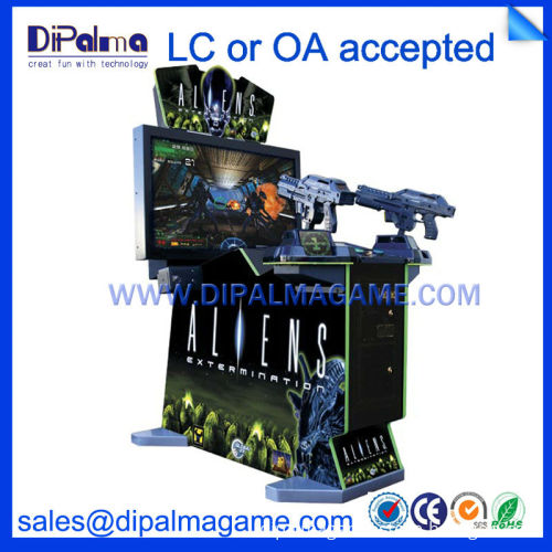 42 Inch Aliens Coin Operated Arcade Gun Shooting Game Machine, High ...
