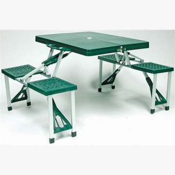 Good Price Good quality Outdoor Portable 4 Seats Camp Suitcase Folding Picnic Table folding lap desk