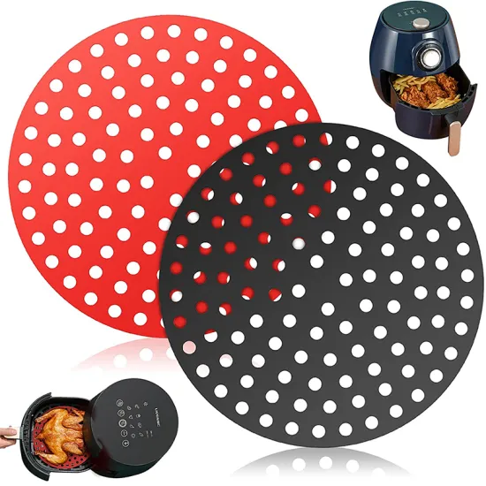 Non-Stick Air Fryer Silicone Liners for Baking - Suitable for 8-inch Diameter