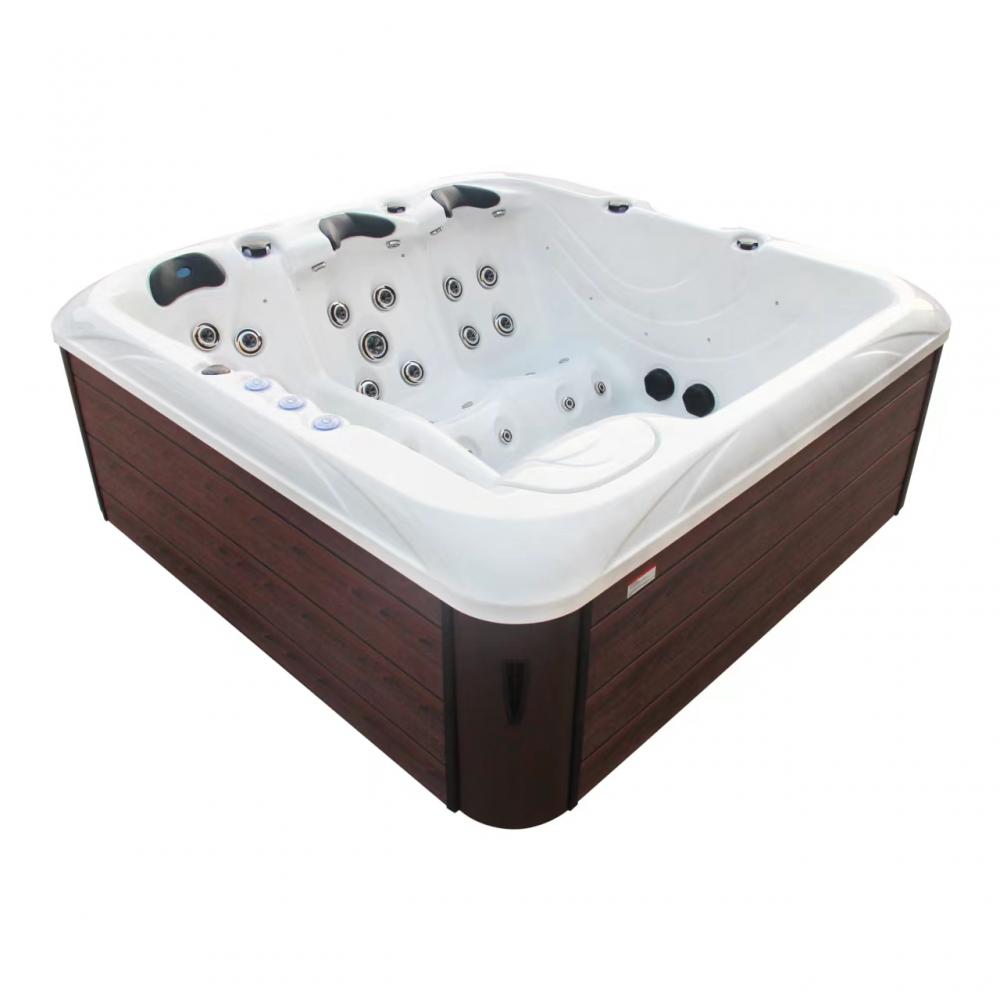 Hydro massage 5 persons spa square hot tub