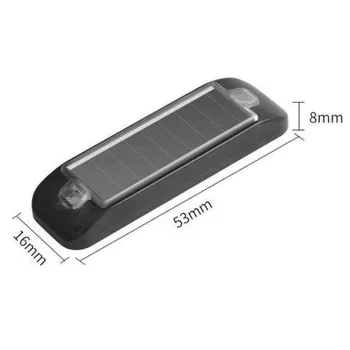 Solar-Powered Fake Car Alarm LED Strobe Light for Vehicle Night Warning
