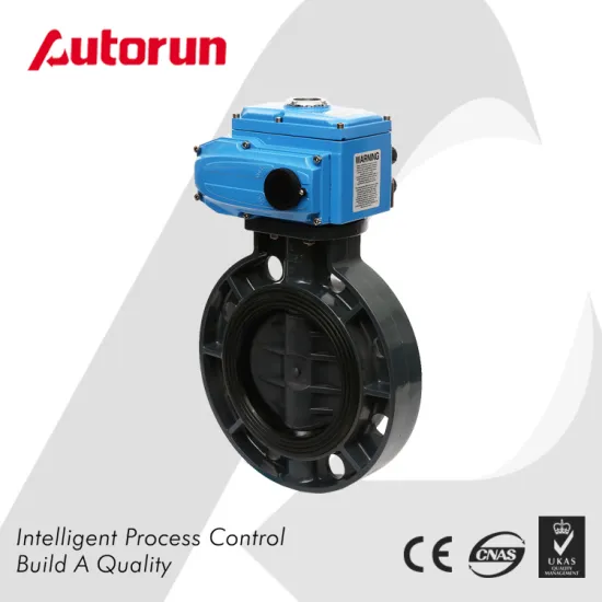 Electric Plastic PVC Butterfly Valve