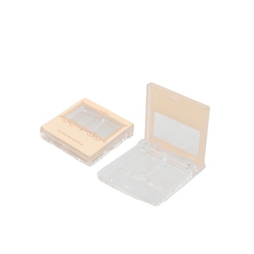 Transparent Eyeshadow Palette with Brush Set - Cheap Price Cosmetics Box