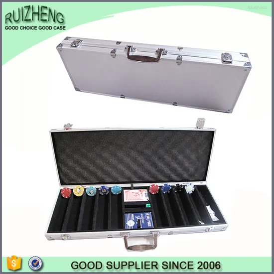 Hot sale hard aluminum poker chip kit