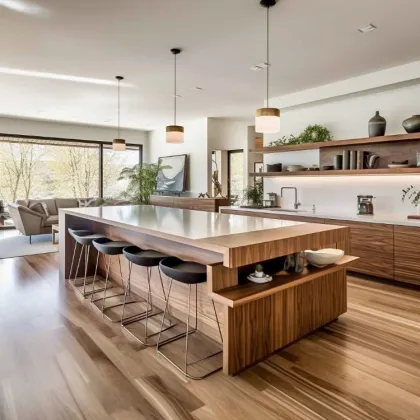 Custom Modular Kitchen Cabinets: Affordable American Style Solid Wood Cabinets