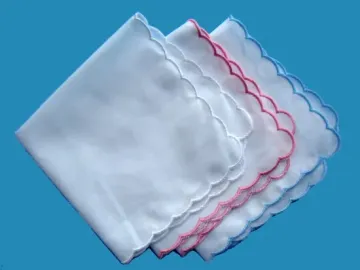 100% Cotton Embroidery Lace Handkerchief