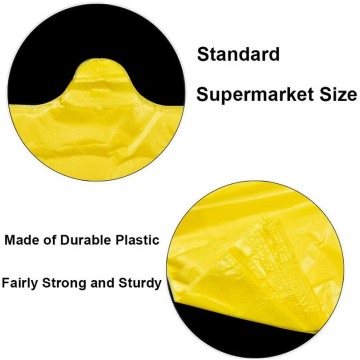 Blank or Printed Plastic Shopping Single Use Grocery Farmers Market Produce Bags