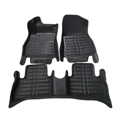 2024 Luxury 5D Car Foot Mats: Professional PVC Waterproof Leather Custom Set at Low Prices