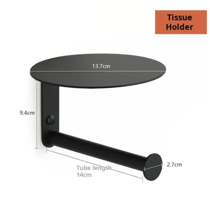 Stainless Steel Tissue Paper Holder: A Multi-Functional Bathroom Organizer for Paper Towels