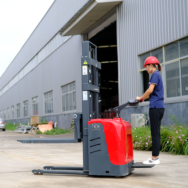 Pedal Stand -up Electric betrieben Gabelstaplerpalettenwagen