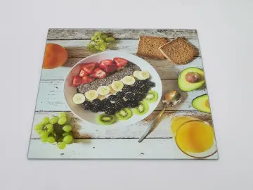 easy cleaning tempered glass cutting board