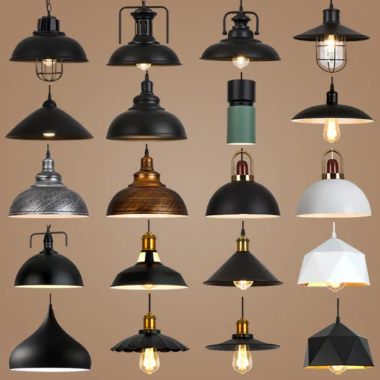 Vintage Metal Black Retro E27 Industrial Loft Chandelier Pendant Lighting for Restaurants