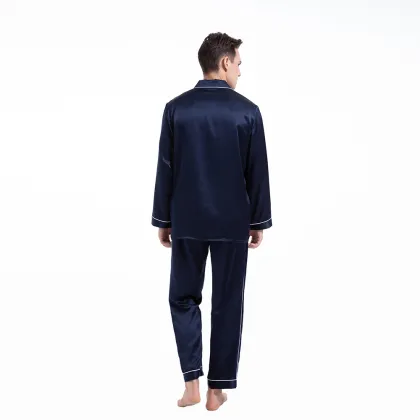 Men's Pajamas Pants Sets Silk 19 Momme Sleepwear