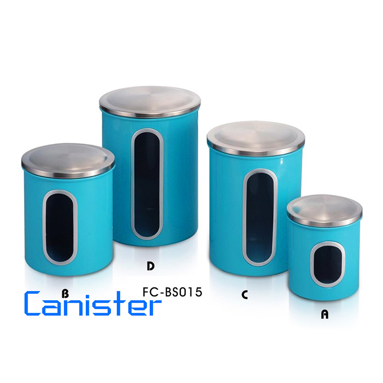 sky blue coating trash can