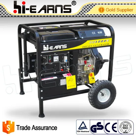 3KVA electric start open barbie type air cooled diesel generator