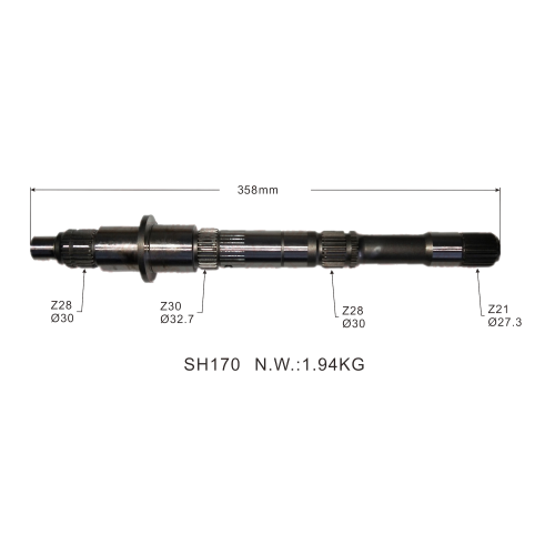 MANUAL Auto Parts Input Transmission Gear Shaft Main Drive for Toyota 2KD