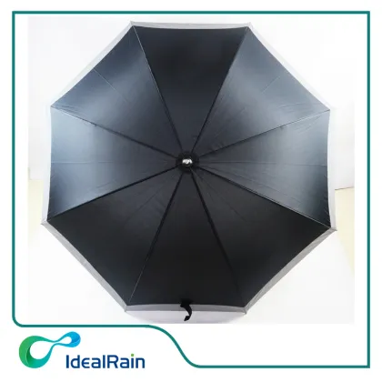 30 inch straight UV proof gray black color custom golf umbrella