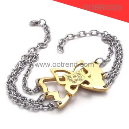 Stainless steel chain wrap bracelet La Hola friend jewelry