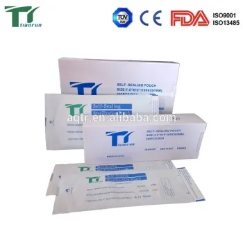medical self-sealing flat pouch