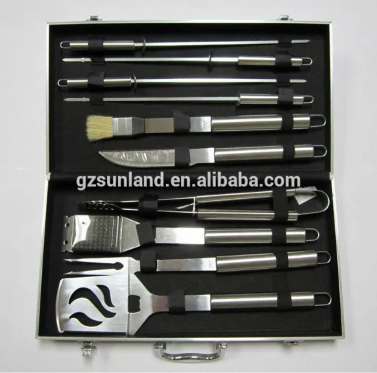 Deluxe Stainless-Steel Grill Set