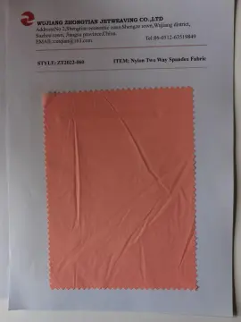 Nylon Two Way Spandex Fabric Backside Pu