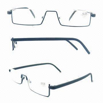 Reading Glasses with PC Temple in Various Colors, Made of Monel/Plastic, Fashionable Design