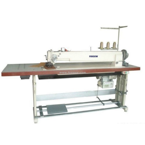 Long Arm Triple Needle Compound Feed Heavy Duty Lockstitch Sewing Machine