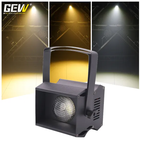 GEVV Stage Party Ballroom Wedding 60W DMX Cool/Warm White COB LED Par Light