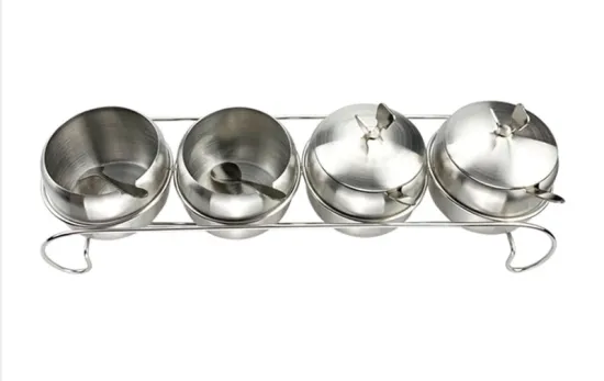 Metal Stainless Steel Seasoning Pot Spice Jar