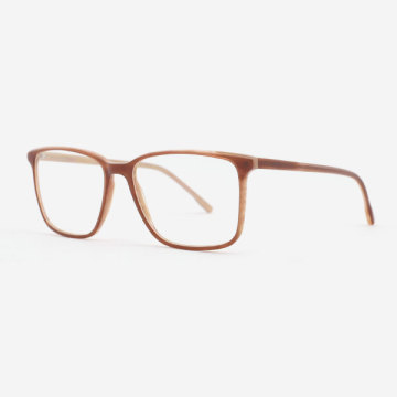 Super thin Rectangular Acetate Men's Optical Frames