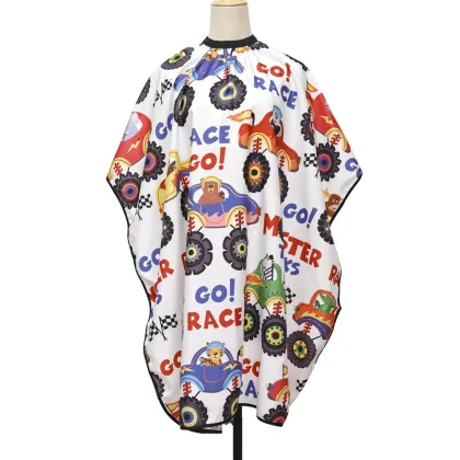 Children's Cartoon Rocket Pattern Salon Hairdressing Cape