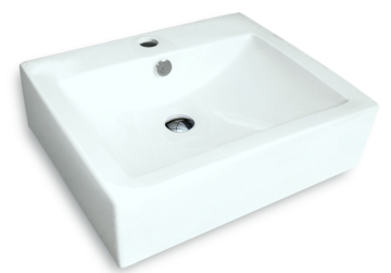 White Ceramic Wash Basin Sinks for Bathroom