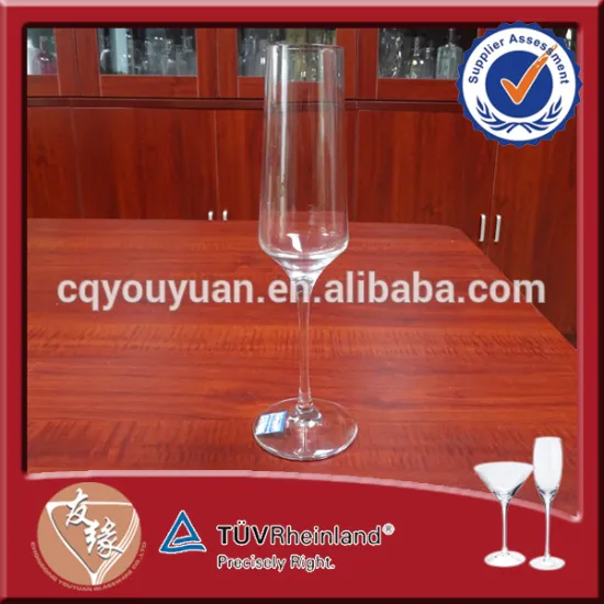 High grade glassware 9oz tuilip shaped antique champagne glass for hotel