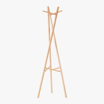 Portable Wooden Cloth Coat Rack