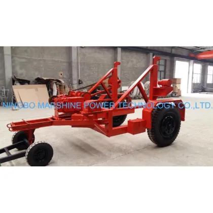 Steel Wire Drum Hydraulic Cable Drum Trailer