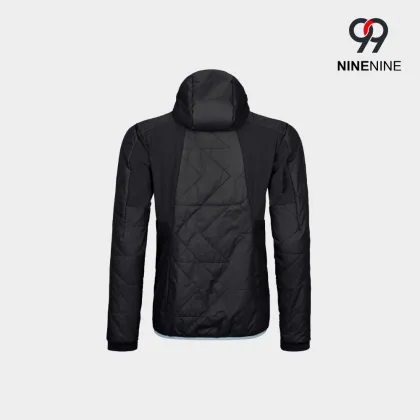 Diamond Quilted Hooded Lightweight Insulated Jacket