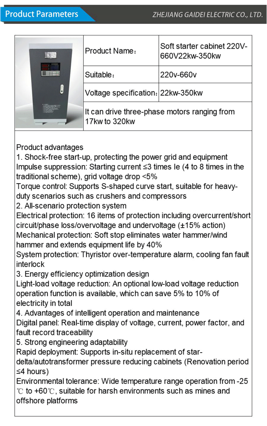 Soft starter cabinet-xiangqing2-GD049