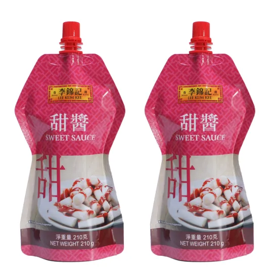 Aluminium 210g Custom Sauce Food Packaging Bags