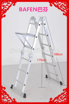 telescopic scaffold ladder and work shelf