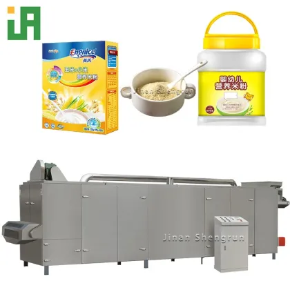 Automated Nutrient-rich Baby Food and Cereals Manufacturing Line: Rice Flour Porridge and Powder Production