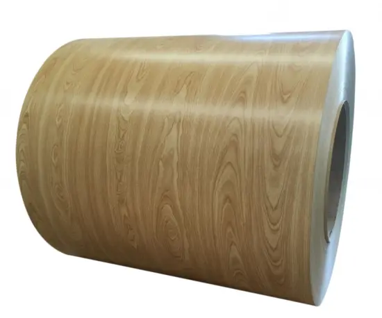 Wood grain design ppgi