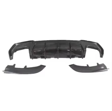 2024 Hot Sale 3Pcs Carbon Fiber Rear Diffuser for BMW 4 Series G22 Coupe 2 Doors
