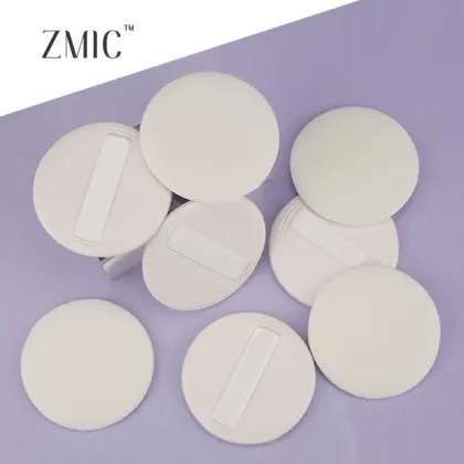 Cheap and High Quality Round Powder Makeup Cosmetics Flocking Powder Puff