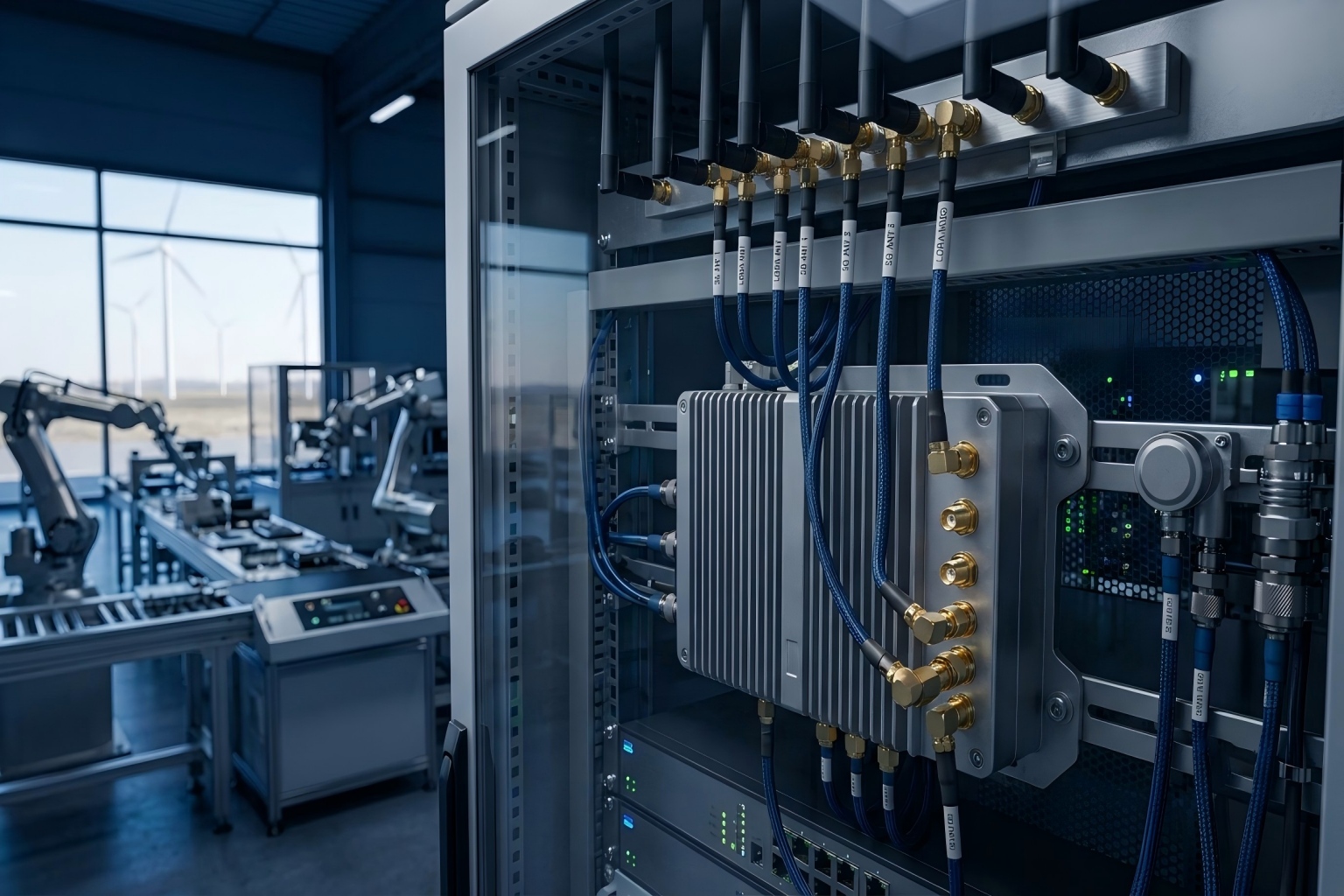 Industrial IoT gateway with SMA RF connectors(1)